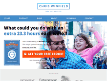 Tablet Screenshot of chriswinfield.com